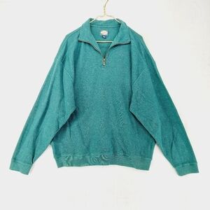 Tommy Bahama Blue Cotton Long Sleeve Collared Pullover Sweater 3455